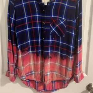 American Eagle bleached flannel